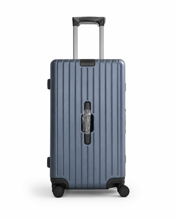 Steel Blue Fiber Luggage 25kg | Premium Hard Shell Travel Suitcase