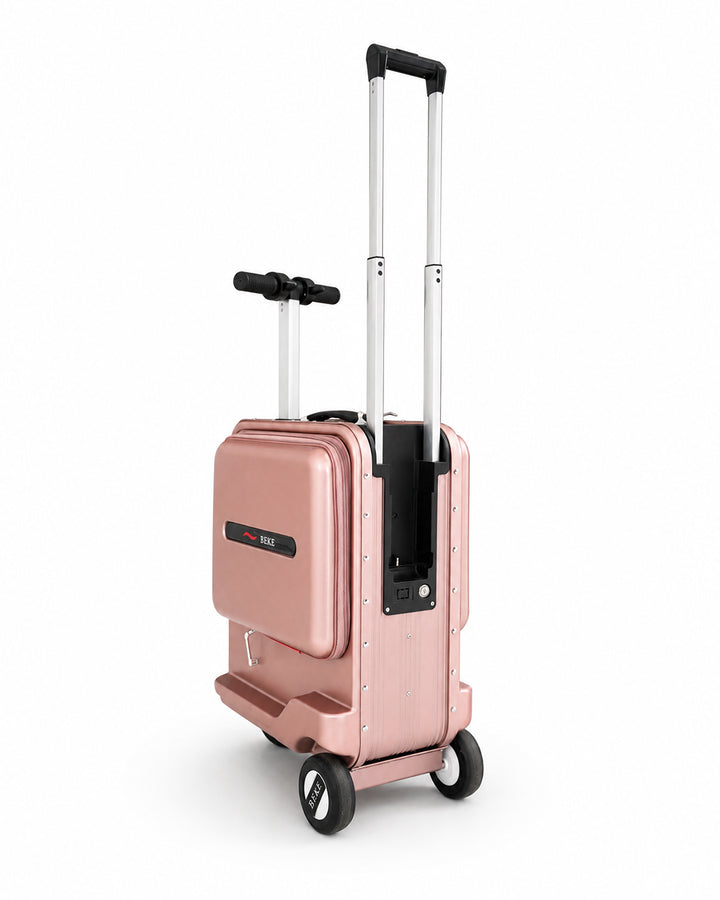 Rose Gold Electric Ride-On Luggage 7kg | Smart Scooter Suitcase