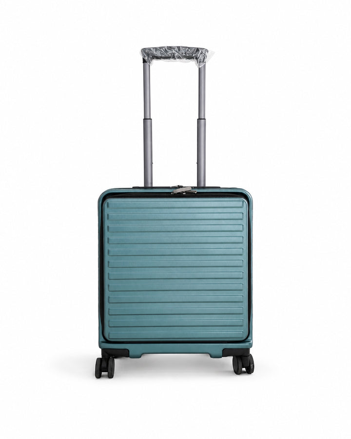 Teal Green Fiber Cabin Luggage 7kg | Carry-On Suitcase | Travel Bag Sri Lanka