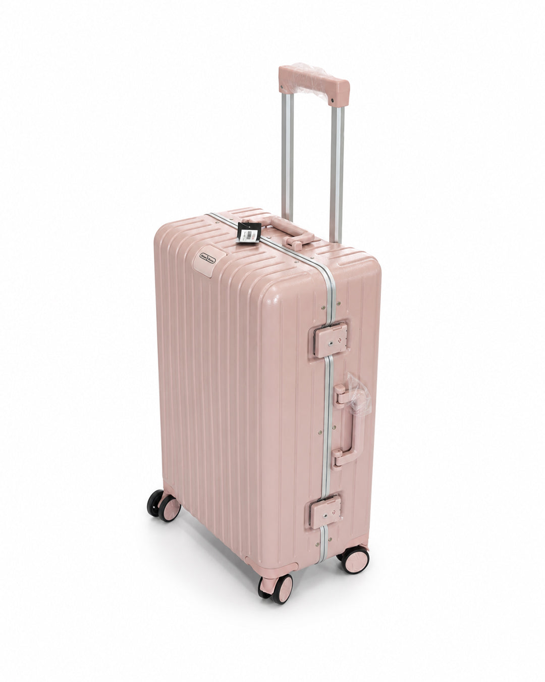 Blush Pink Fiber Luggage 20kg | Hard Shell Suitcase | Travel Trolley Bag Sri Lanka