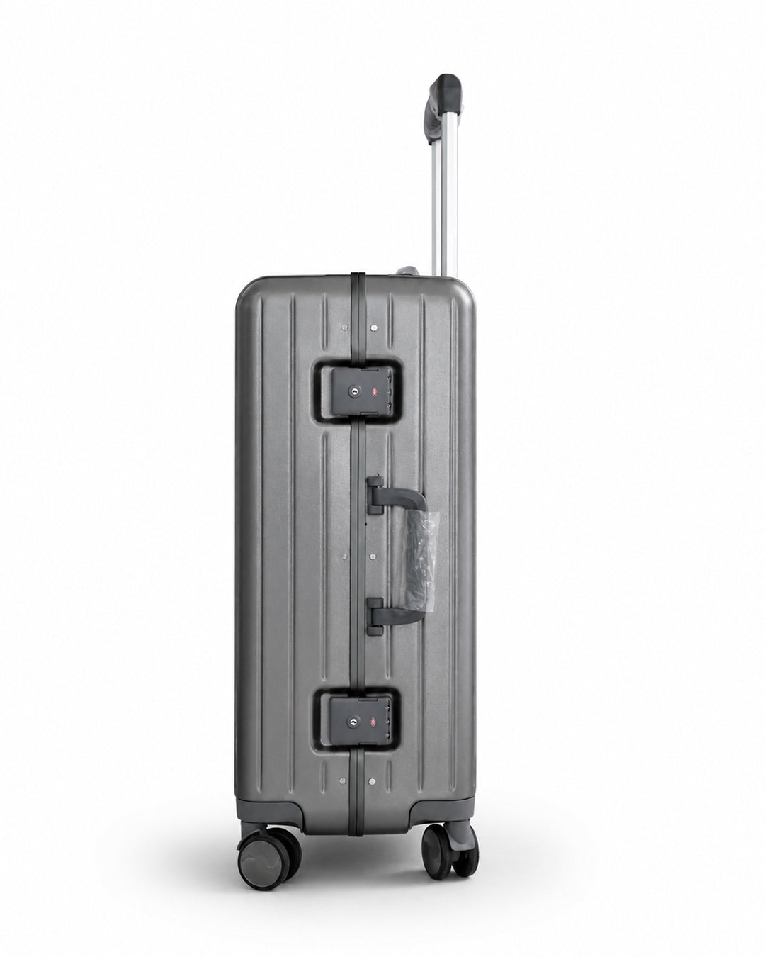 Charcoal Gray Fiber Luggage 20kg | Premium Travel Trolley Bag Sri Lanka
