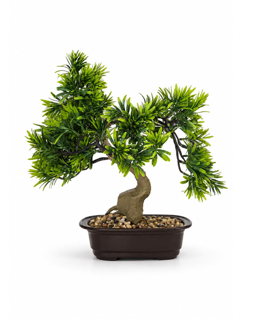 Artificial Bonsai Plant with Decorative Pot | Faux Tabletop Tree for Home &amp; Office