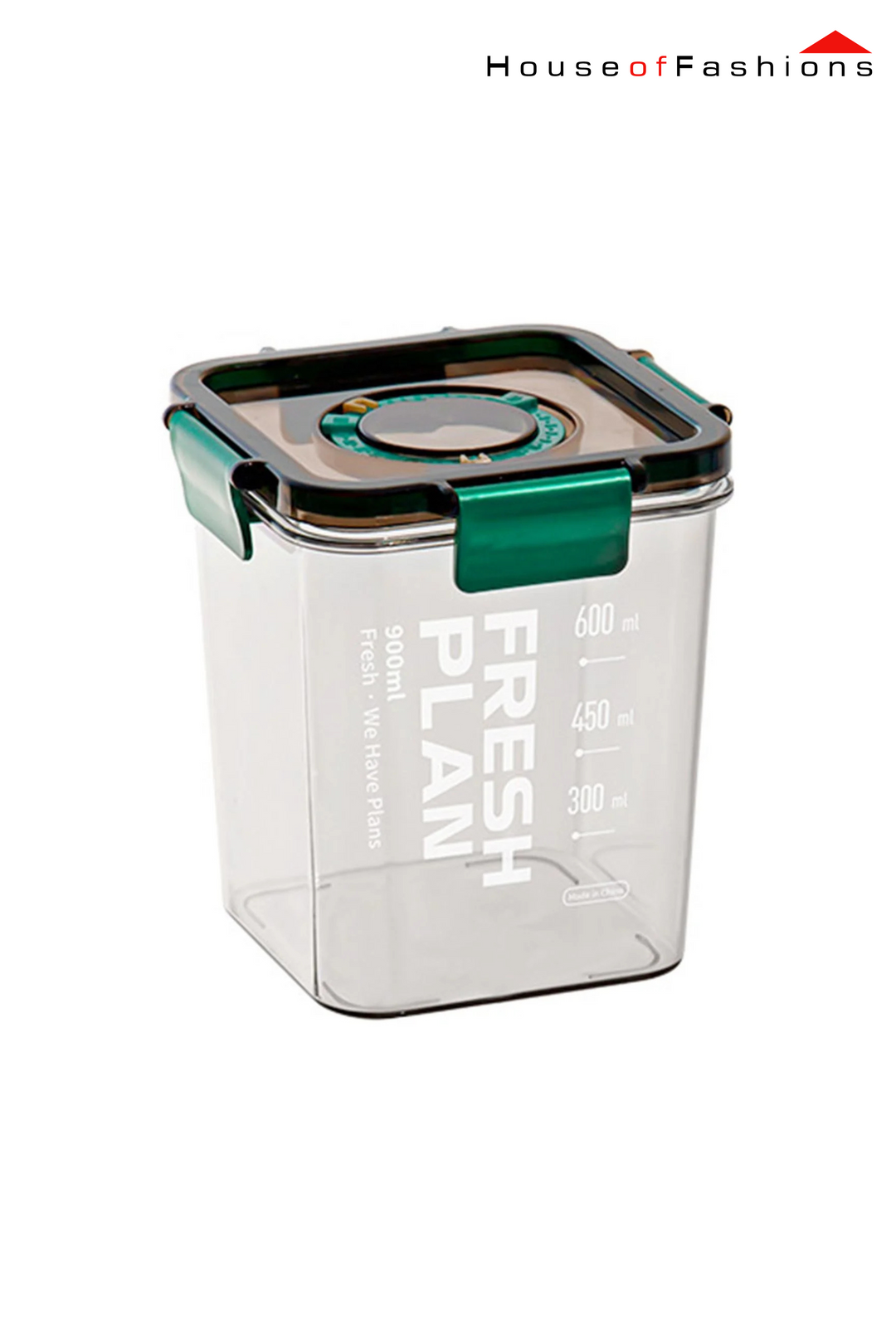 Extra Large Airtight Food Storage Container with Lid – Clear Kitchen Organizer for Flour, Sugar, Rice, Cereal, Snacks – 900ml