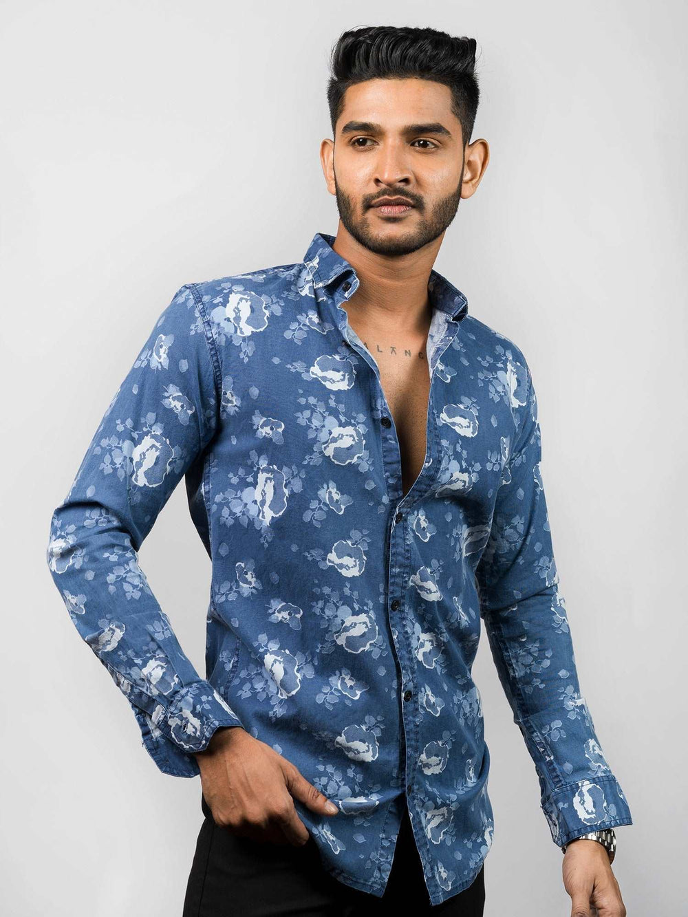 HANK RELAX FIT FLORAL PRINT SHIRT