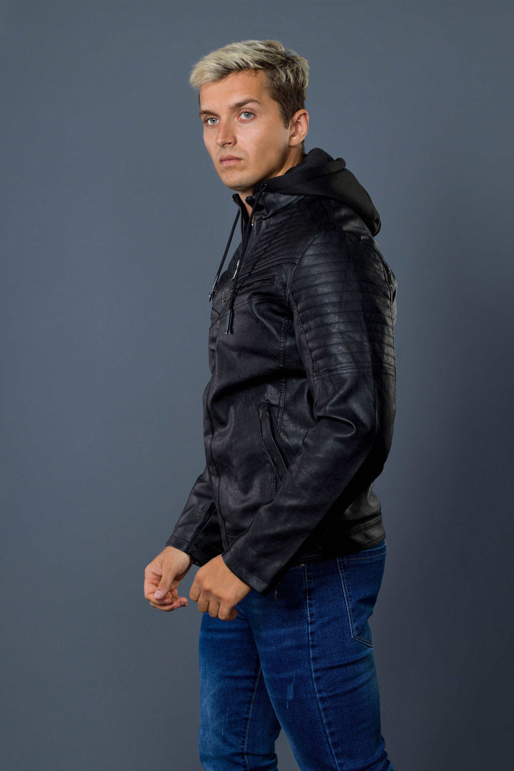 Hooded Draw Cord Jacket