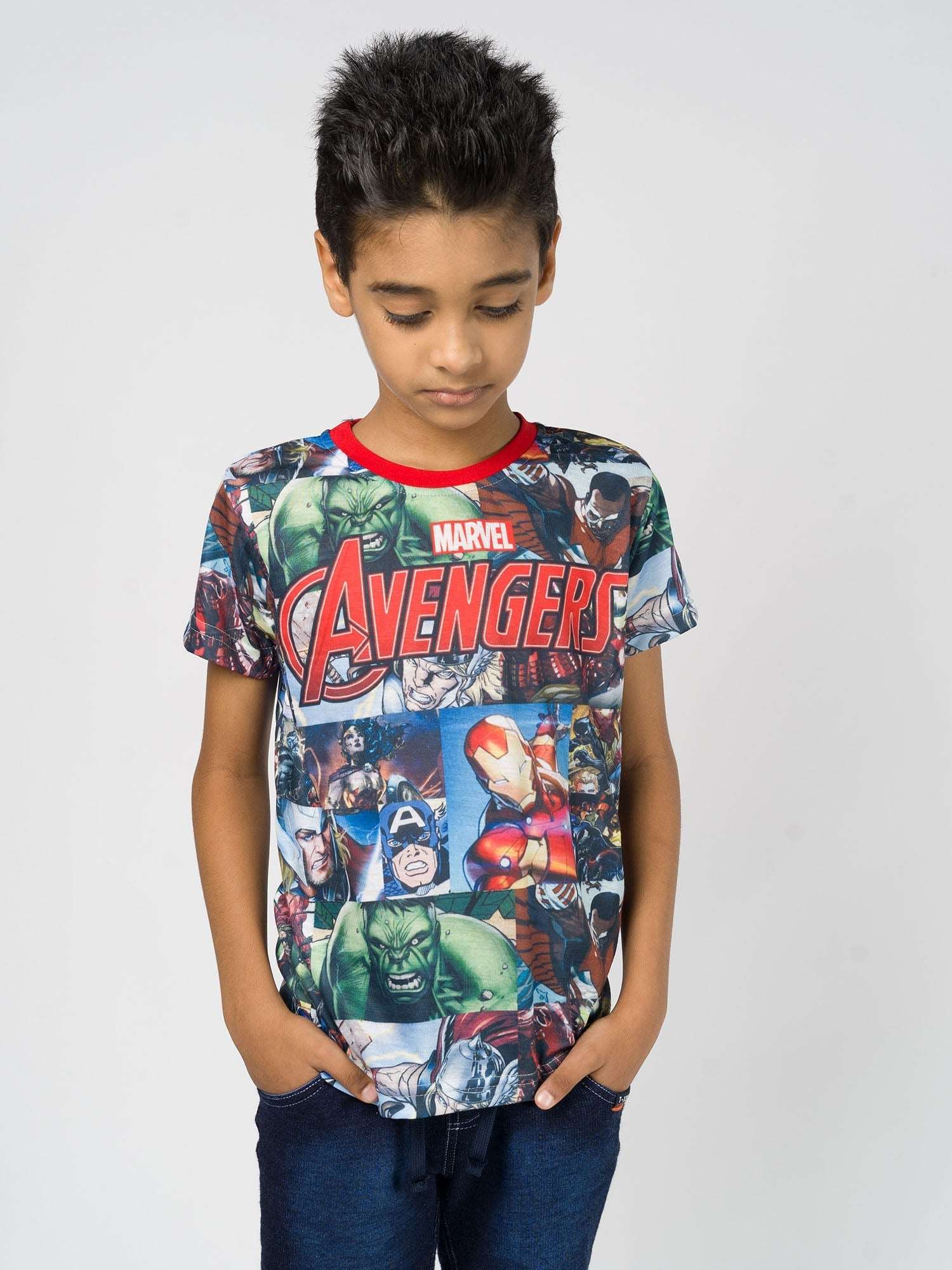 Avengers t shirt with signatures online