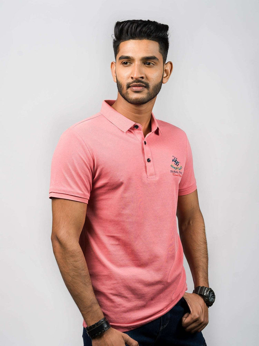 KAI SLIM FIT POLO T SHIRT - B