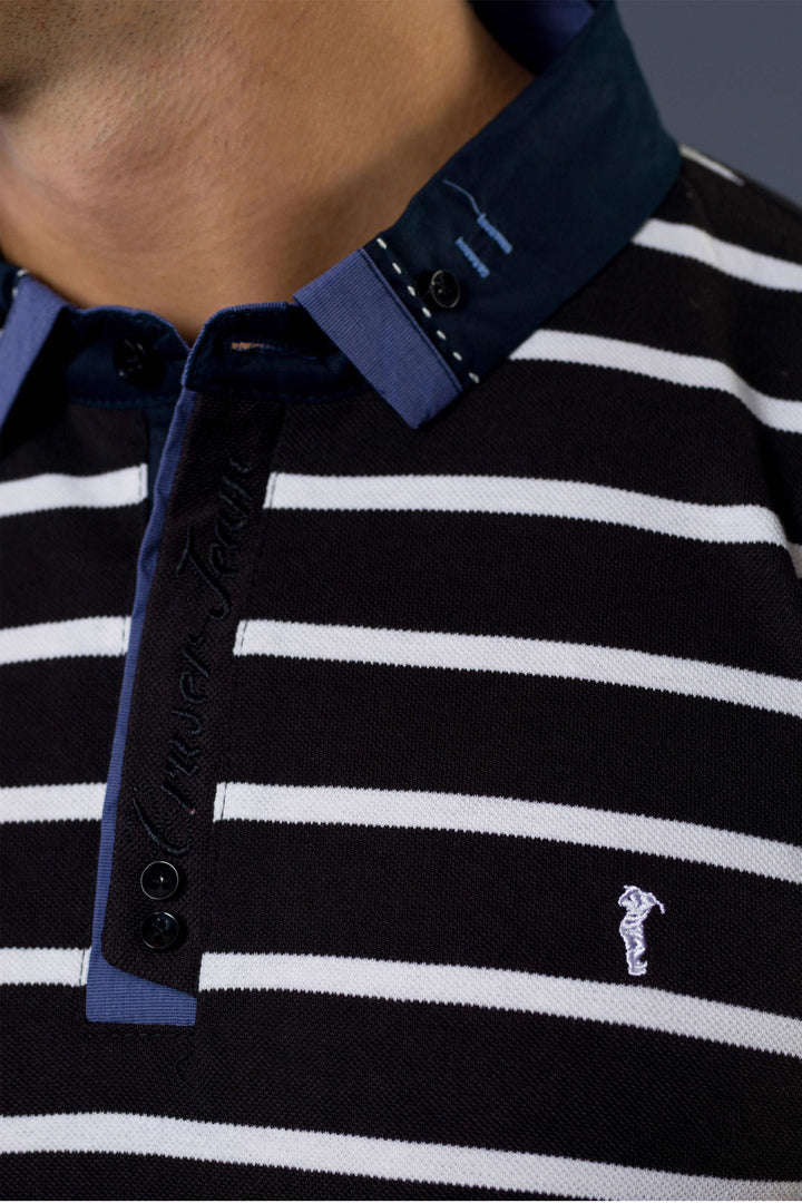 Collar Detail Polo T-Shirt
