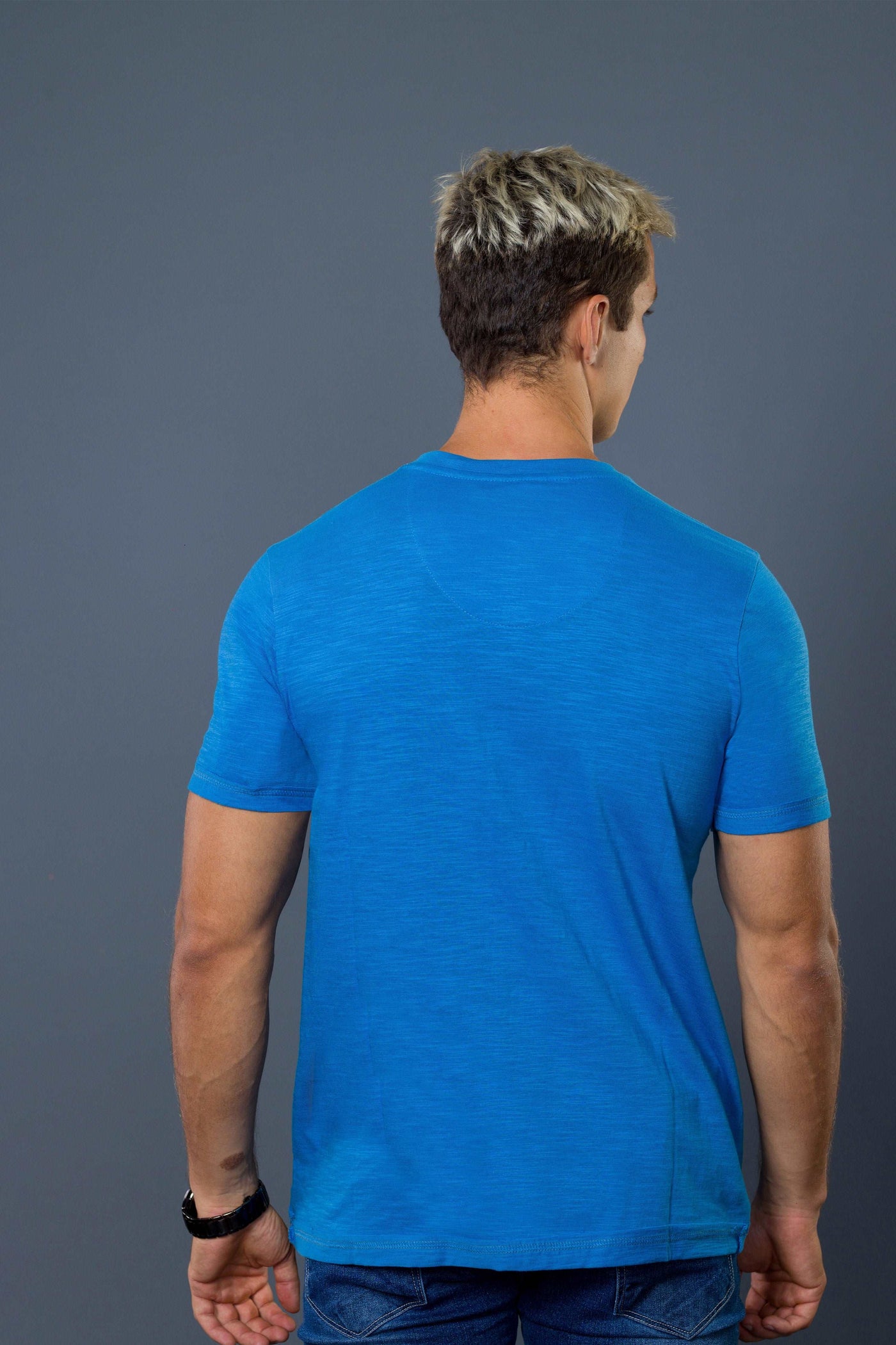 Blue V-Neck T-Shirt