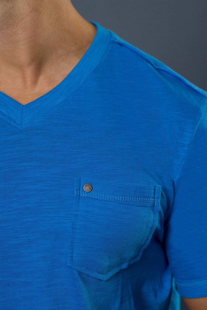 Blue V-Neck T-Shirt