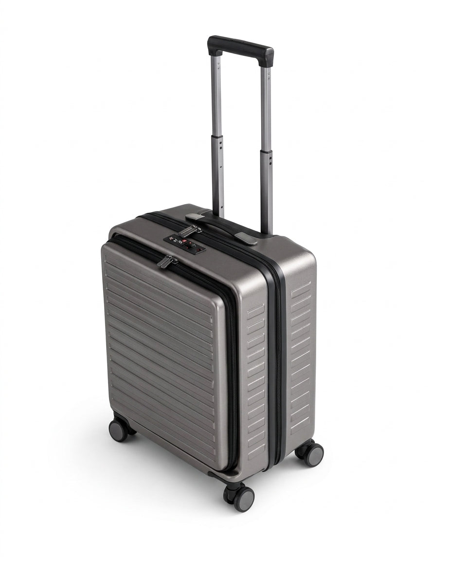 Teal Ash Fiber Cabin Luggage 7kg | Carry-On Suitcase | Travel Bag Sri Lanka
