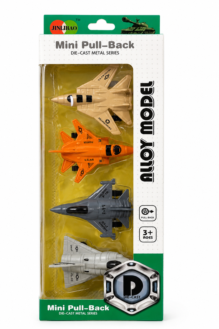 Mini Pull-Back Fighter Jet Set