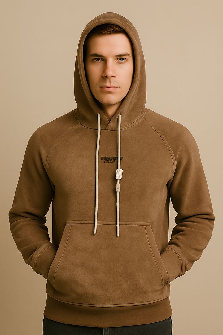 Mocha Luxe Velour Hoodie