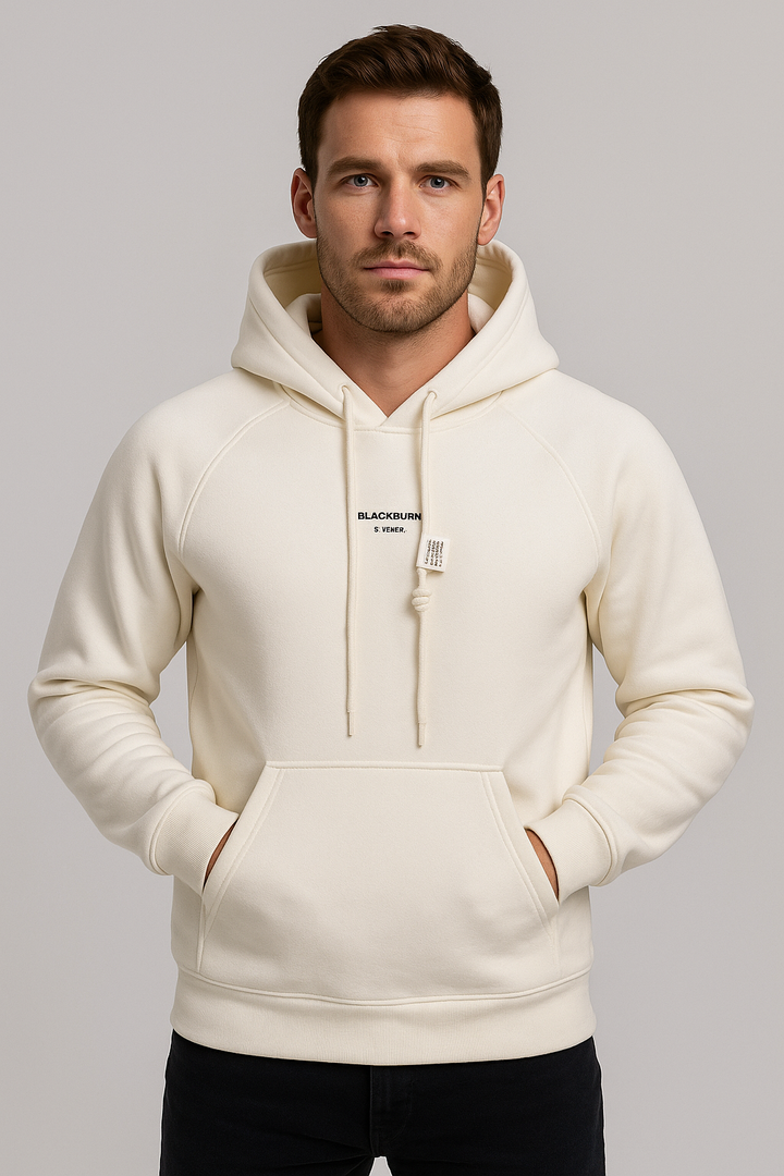 Ivory Luxe Velour Hoodie