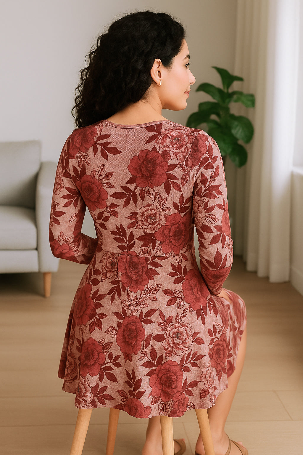 Blossom Charm Floral Fit & Flare Dress