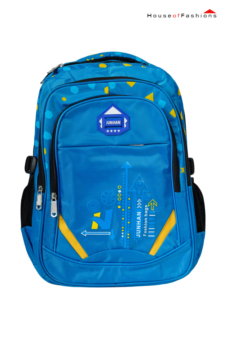 lue Tech Explorer School Backpack for Boys – Spacious & Durable with Bottle Holders