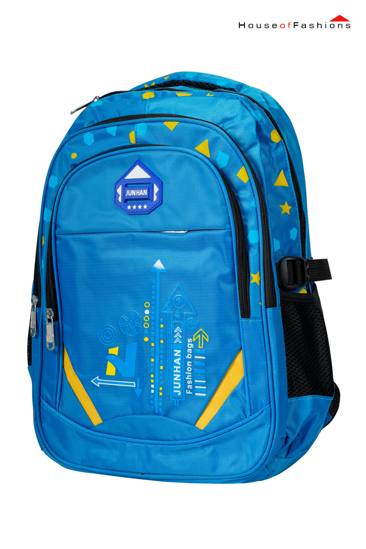 lue Tech Explorer School Backpack for Boys – Spacious & Durable with Bottle Holders