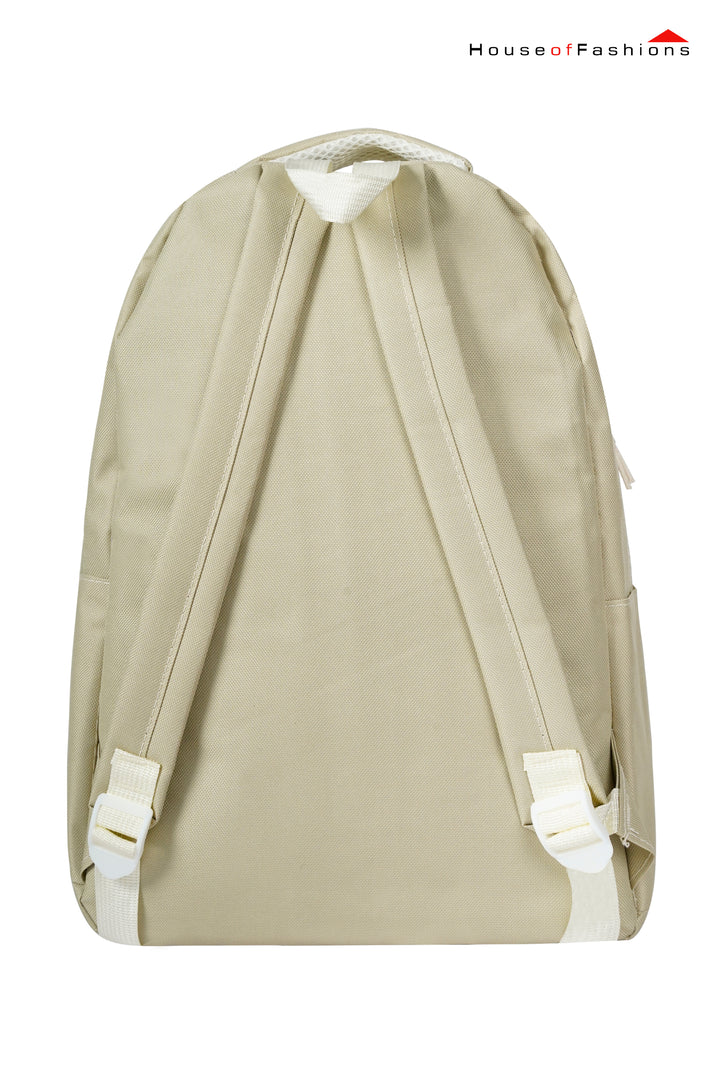 Beige Utility Kids School Backpack