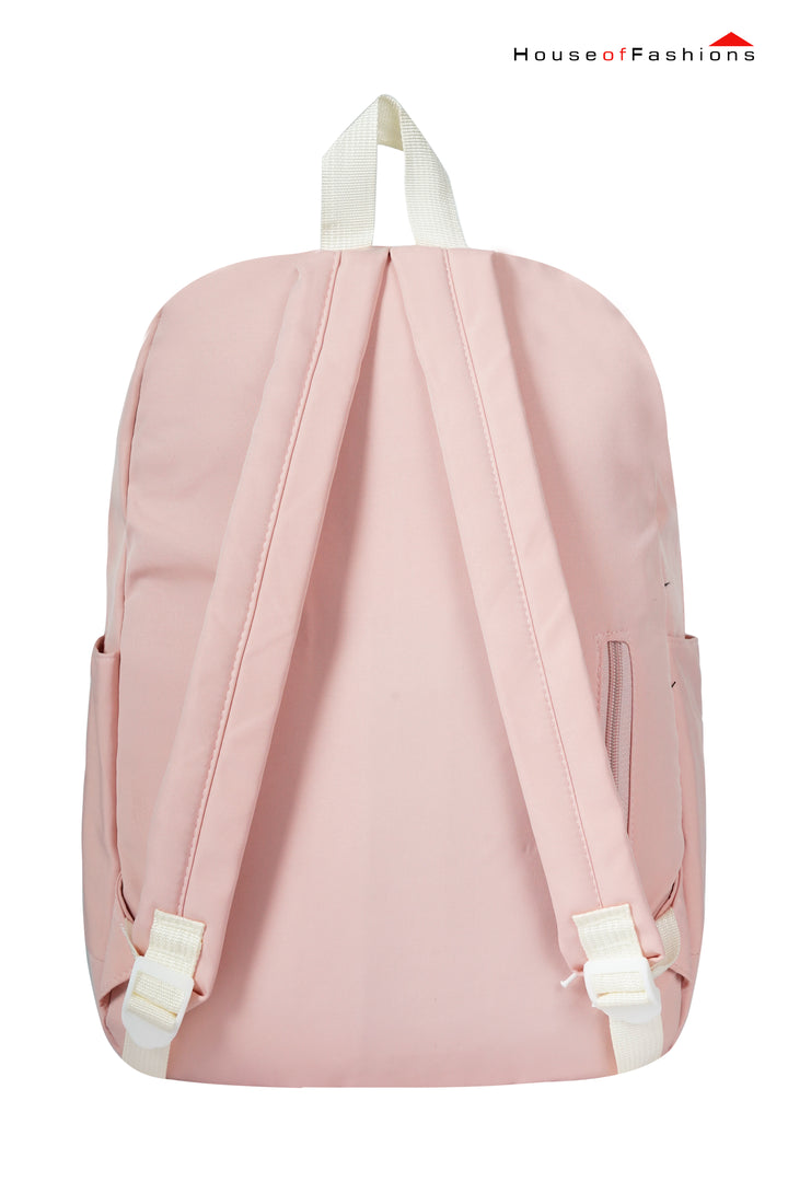 Pink & White Heart Patch Junior School Backpack