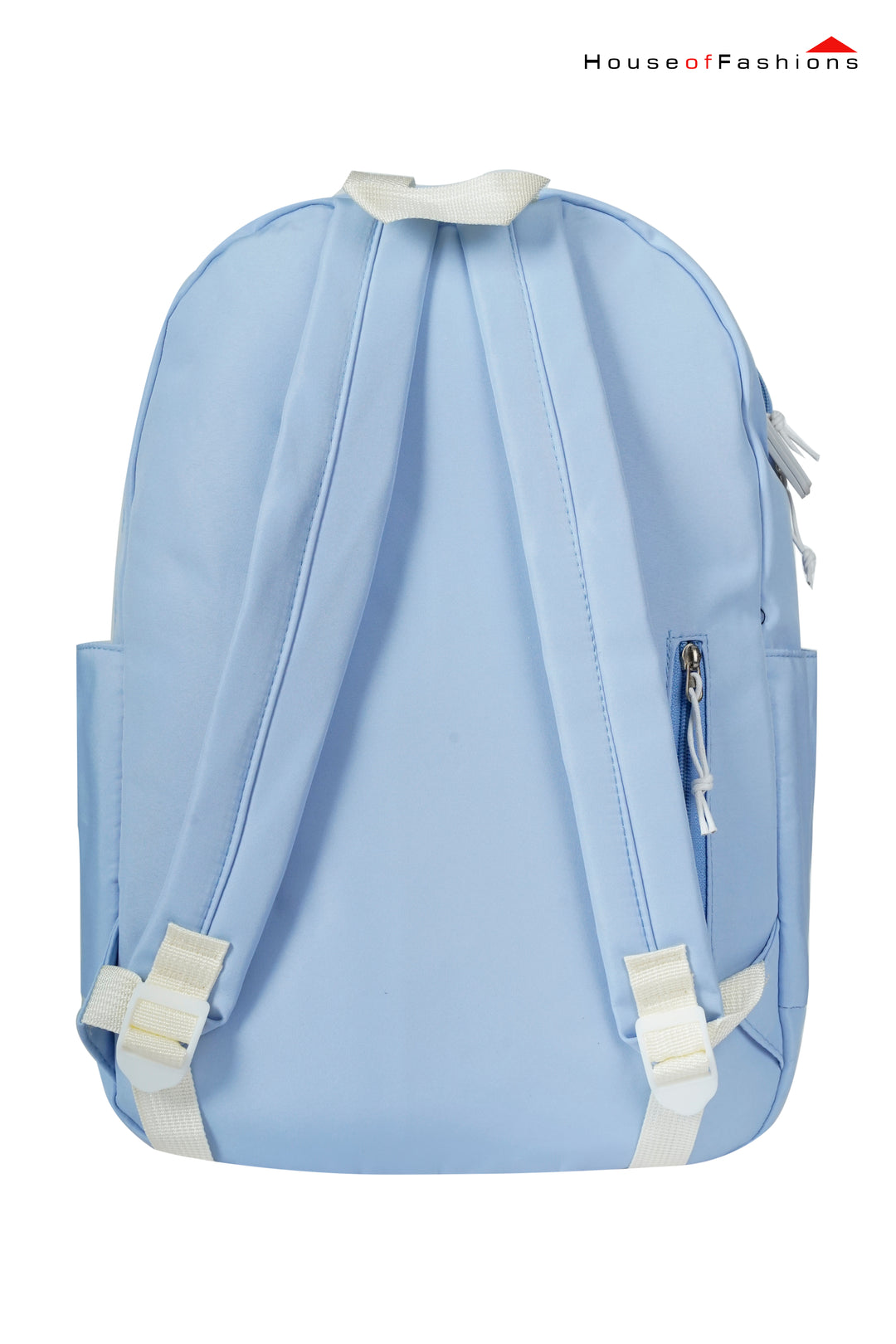 Blue & White Heart Patch Backpack – Junior Girls' School Bag