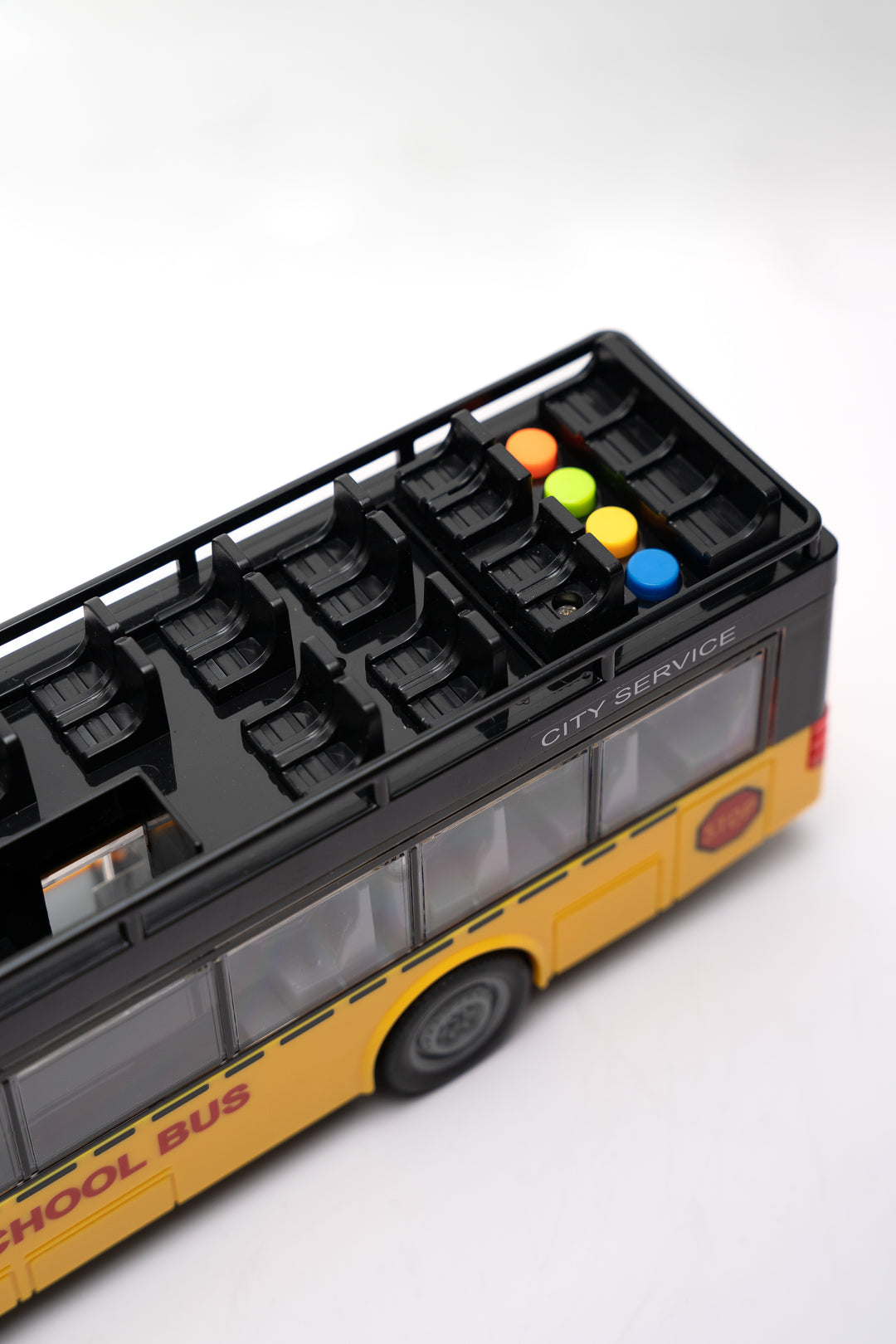 Micro Children's Bus To Friction Light AND Sound