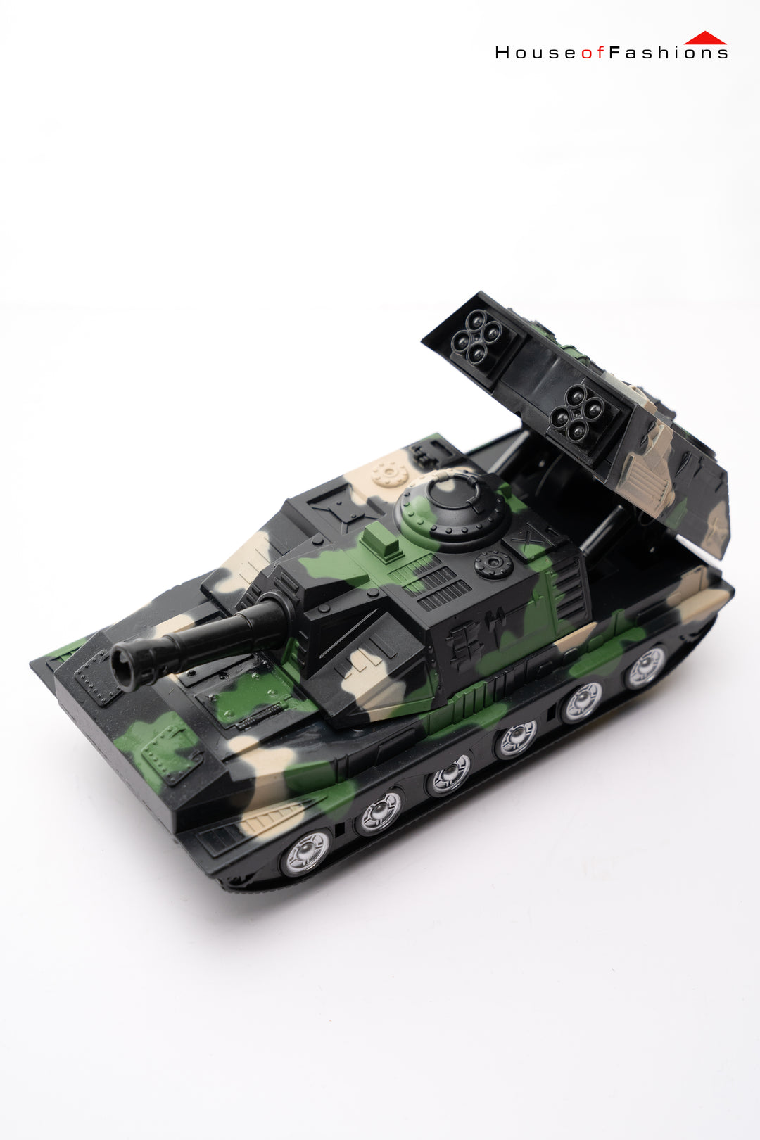 Automatic Deformation 2 in 1 Deformed Armored Army Tank Toy for Kids with 3D LED Lights and Music - Bump and Go Action - Battery Operated