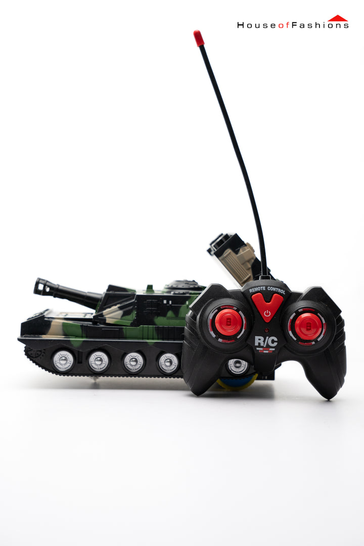 Automatic Deformation 2 in 1 Deformed Armored Army Tank Toy for Kids with 3D LED Lights and Music - Bump and Go Action - Battery Operated