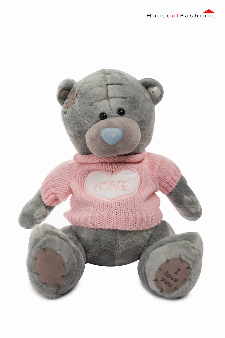 Soft Toy in a Pink Sweater Teddy