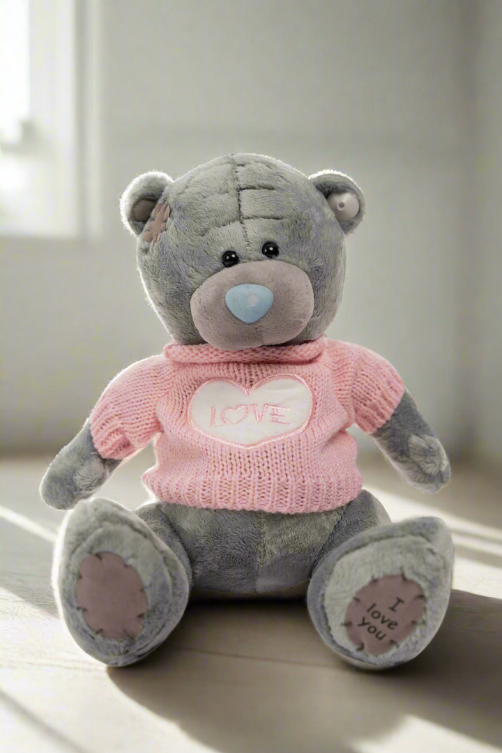 Soft Toy in a Pink Sweater Teddy