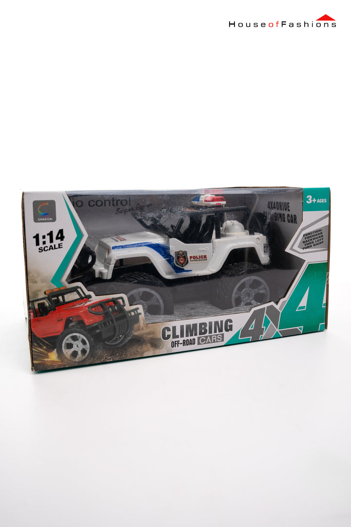 4x4 Drive Climbing Remote Control Police Jeep