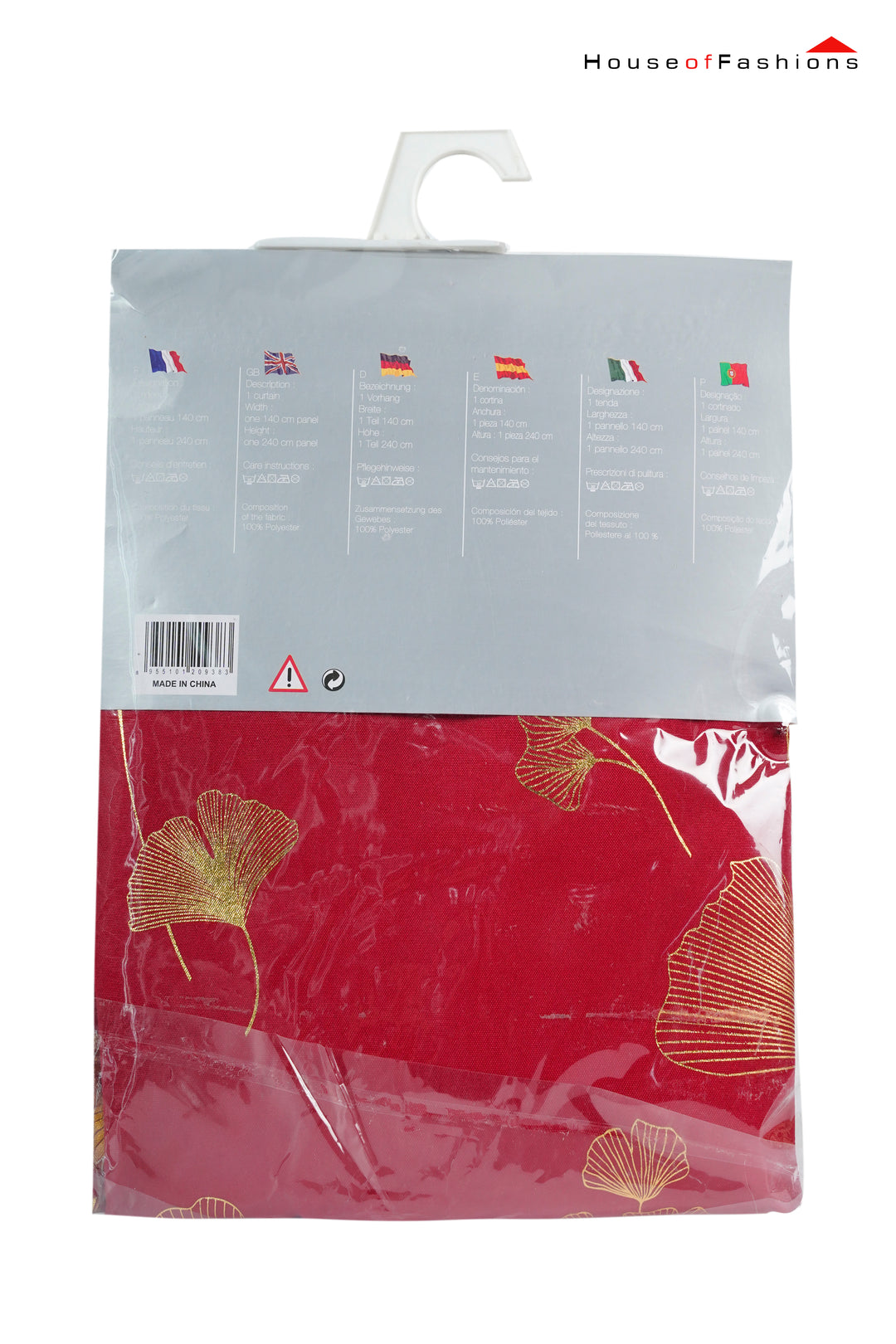 100% Blackout Curtains for Bedroom – Thermal Insulated Drapes – Privacy & Sunlight Block – 1 Panel (140cm W x 240cm H) – Red