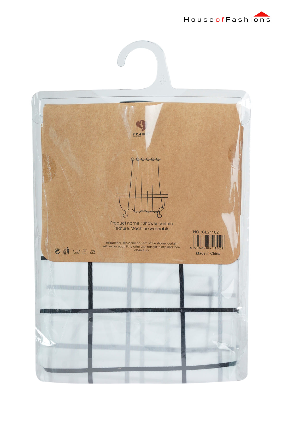Shower Curtain Waterproof 180x200 CM