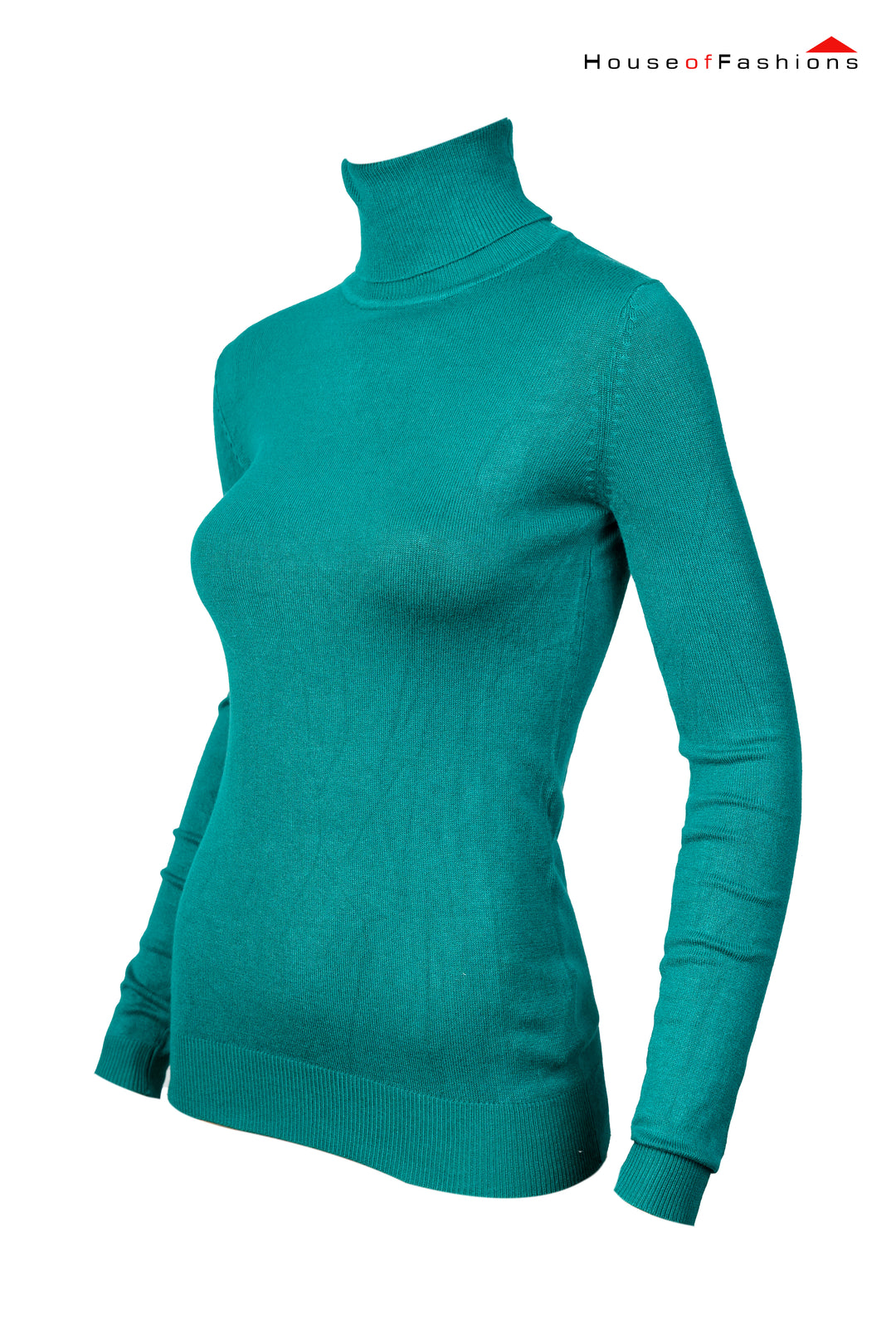 Jersey high neck for women, fashionable knit sweaters with high neck