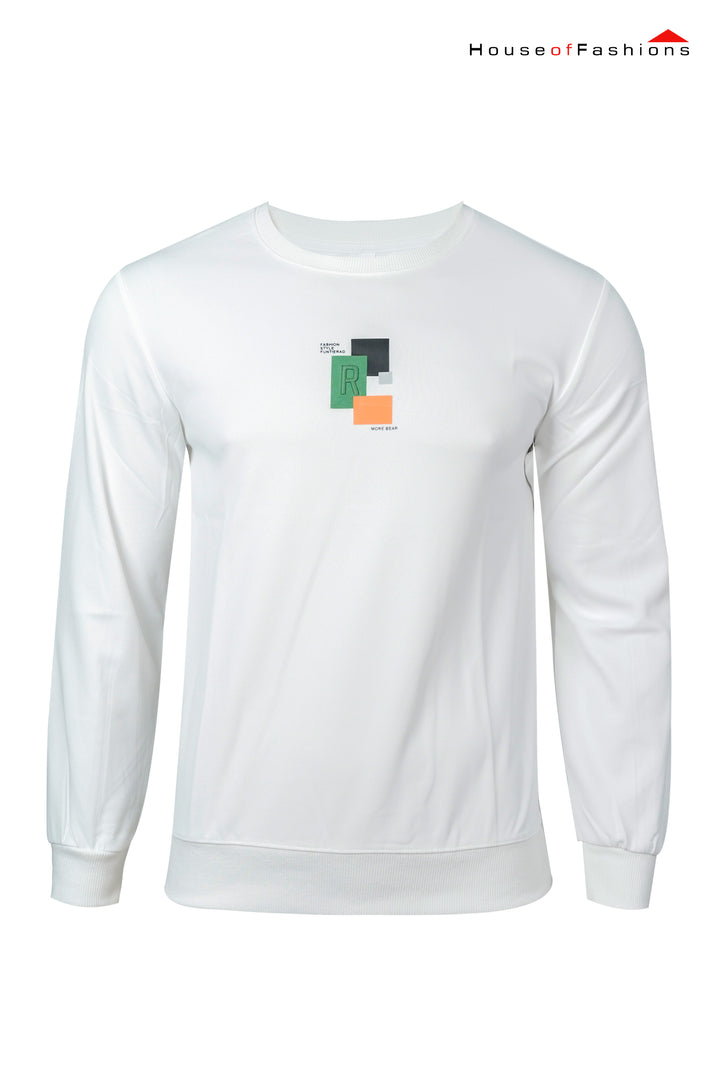 Men Full Sleeve embossed Sweatshirt