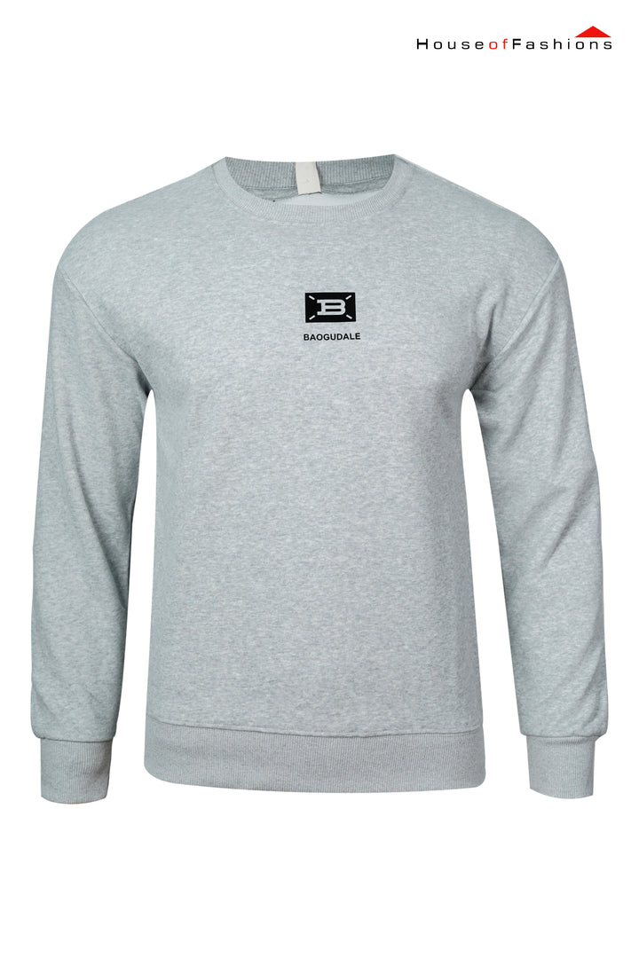 Men Full Sleeve embossed Sweatshirt