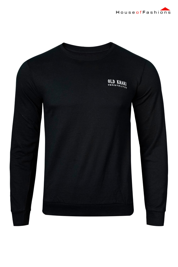Men Full Sleeve Embroidery Sweatshirt