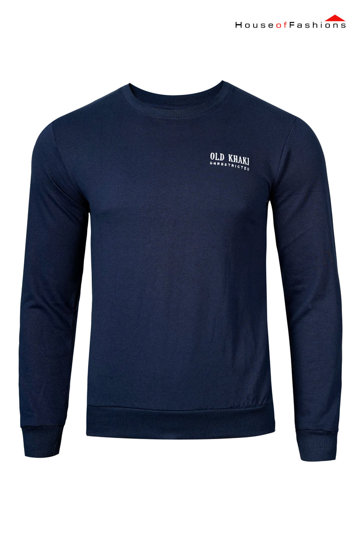 Men Full Sleeve Embroidery Sweatshirt