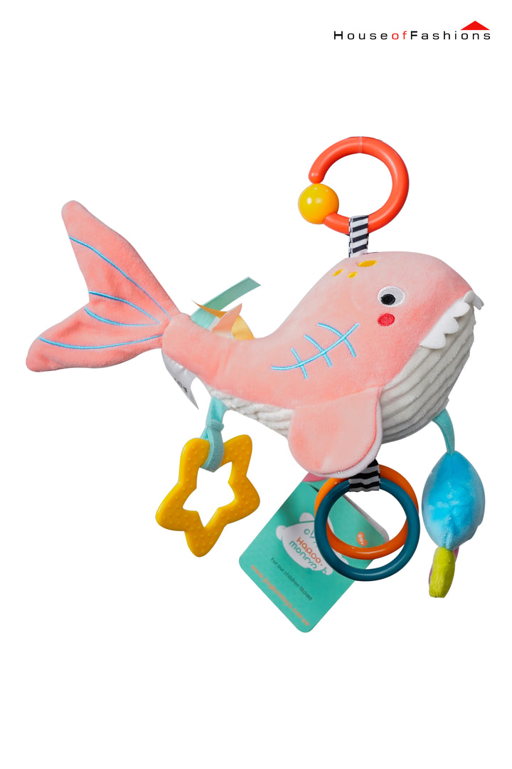 Musical Pull Down Toy for Babies – Animal Teether Toy with Music, Sound Paper & Strap | Stroller, Crib, Car Seat Toy (0+ Months)**