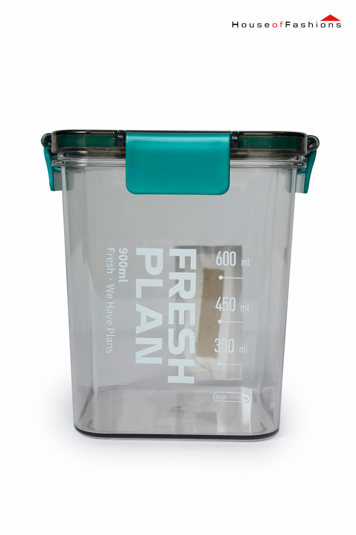 Extra Large Airtight Food Storage Container with Lid – Clear Kitchen Organizer for Flour, Sugar, Rice, Cereal, Snacks – 900ml