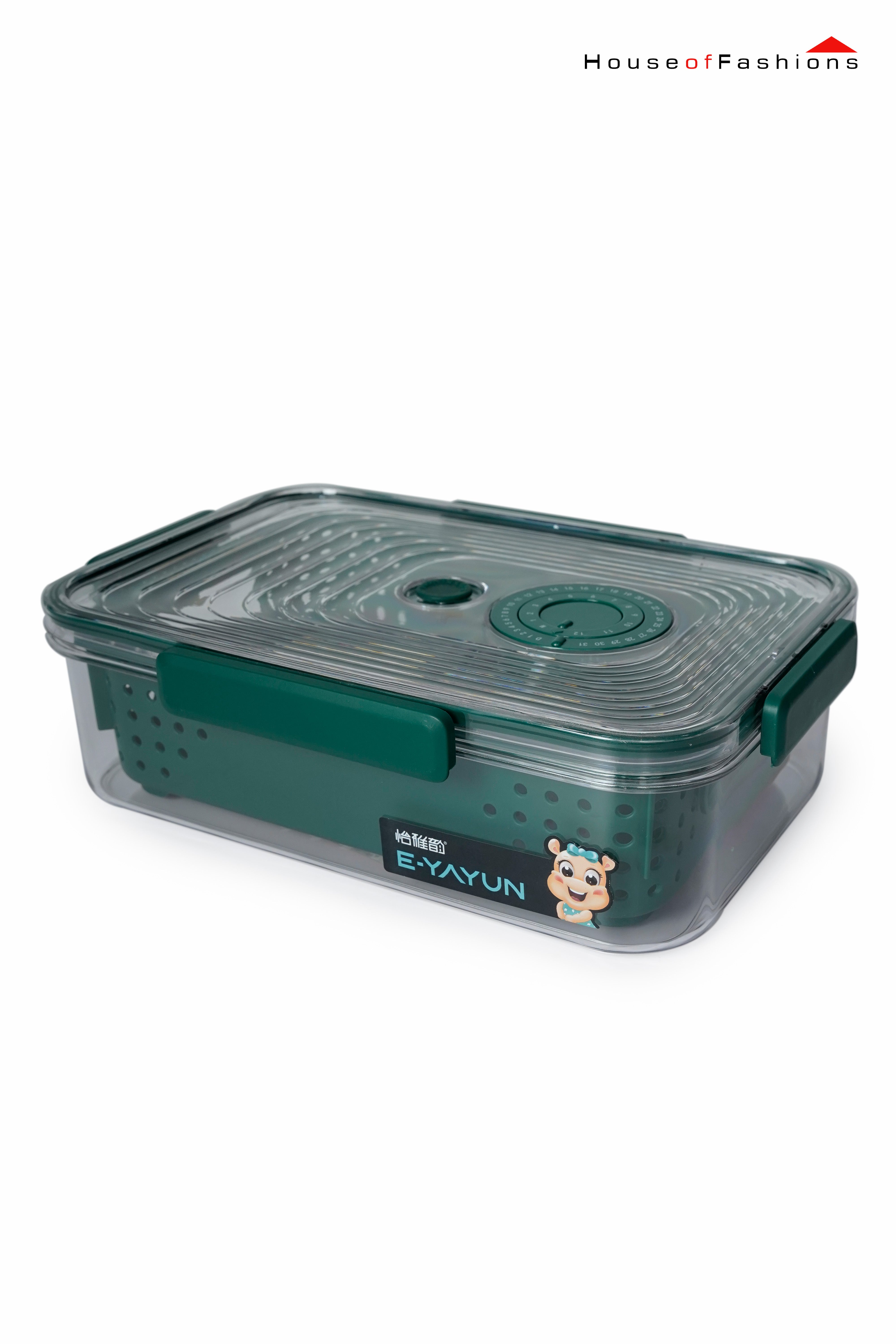 Food Storage Container with Drain Tray – BPA-Free Stackable Refrigerat ...