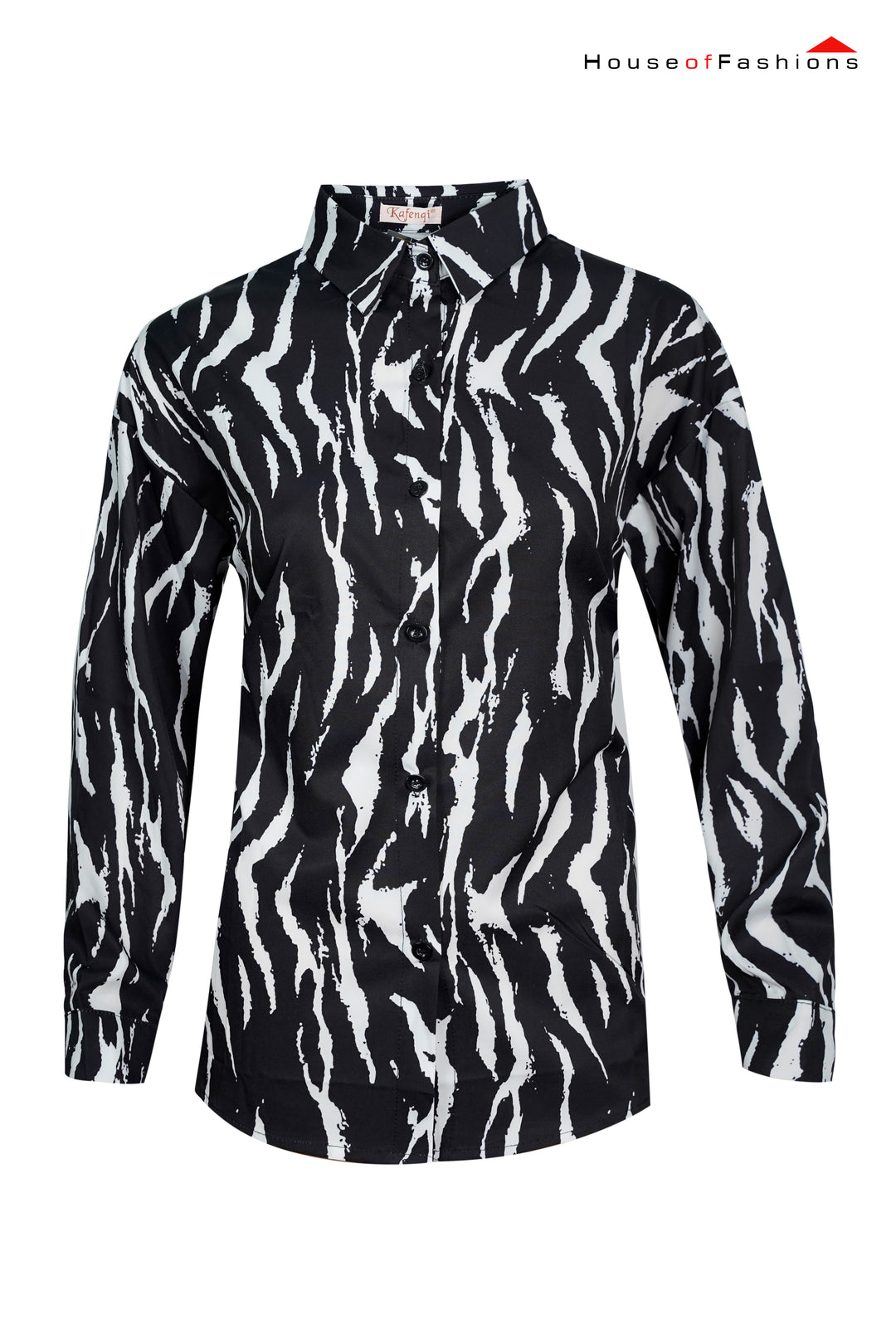 Kafengi Printed Ladies Long Sleeve Shirt