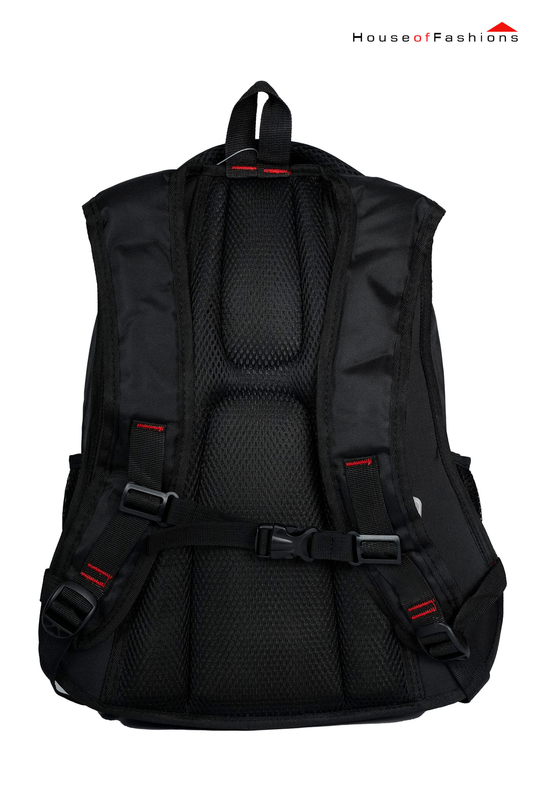 Men's backpack F506 Black and orange