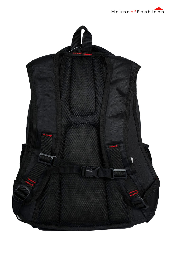 Men's backpack F506 Black and orange
