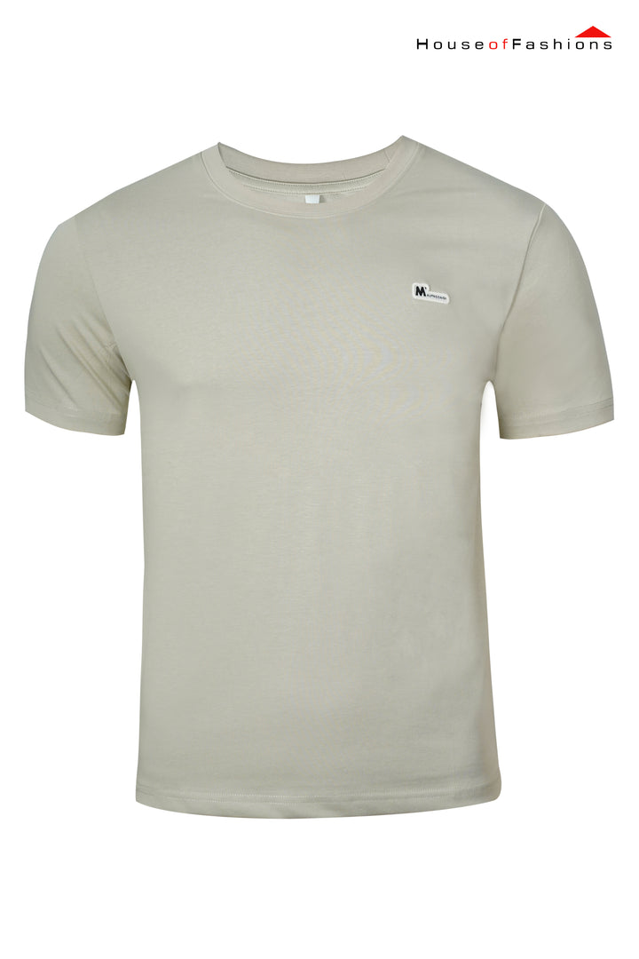 Beige Minimalist Graphic T-Shirt
