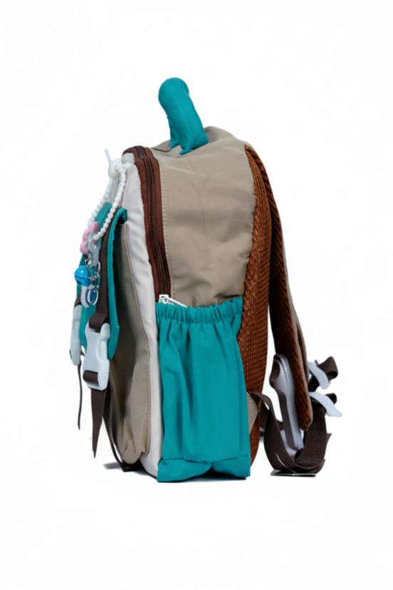 Kids’ Nursery Backpack – 13” x 11” Multi-Pocket Lightweight School Bag with Cute Keychain | House of Fashions