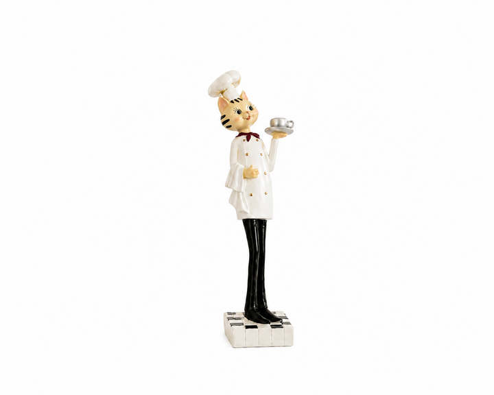 Chef Cat Decorative Figurine