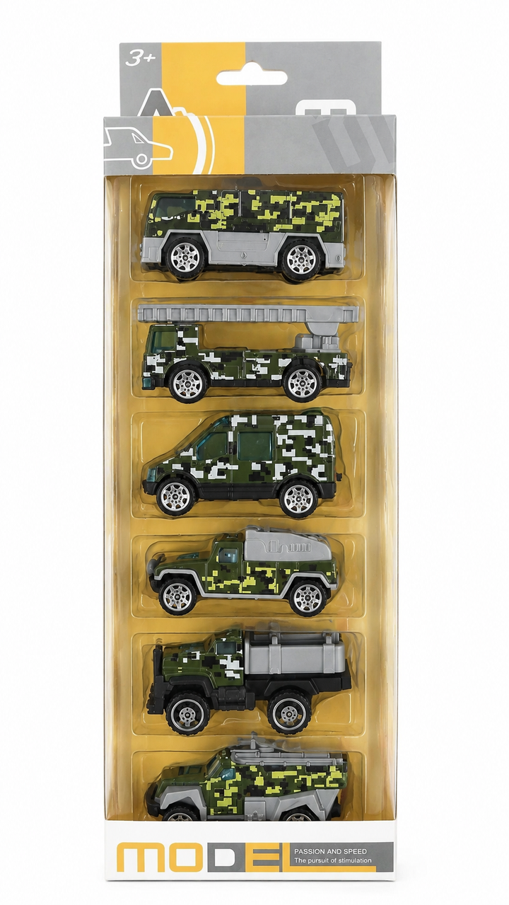 military die-cast vehicle toy set