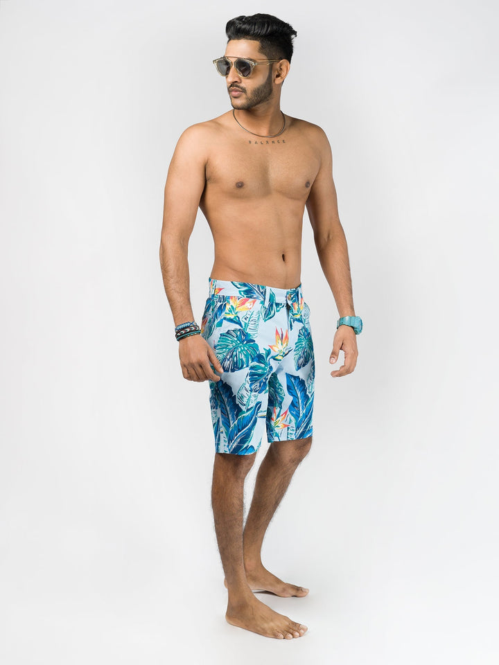 HAWAIIAN PRINTED BEACH SHORT