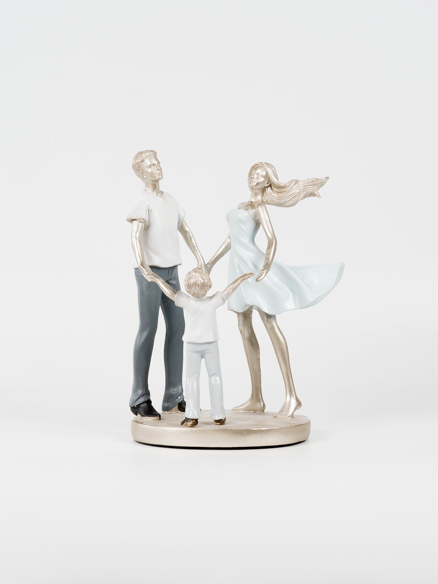 Family Holding Hands Statue