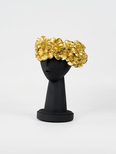 Gold Flower Detail Vase